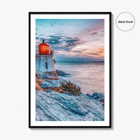 Newport Rhode Island Fine Art Photo Print, Castle Hill Lighthouse Wall Poster, USA