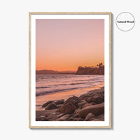 Santa Barbara Pink Fine Art Photo Print, California USA, Coastal Wall Poster