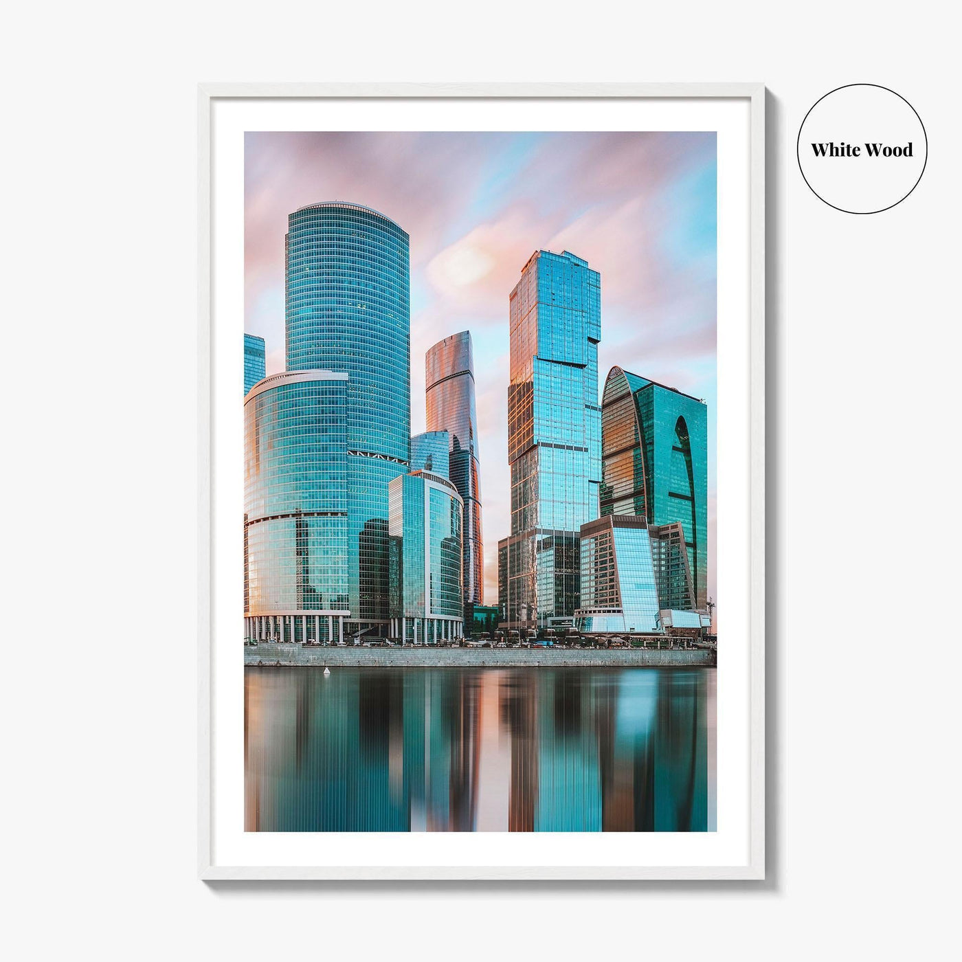 Moscow Skyline Fine Art Photo Print, International Business Center, Russia Wall Poster