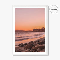 Santa Barbara Pink Fine Art Photo Print, California USA, Coastal Wall Poster