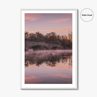 Princeton Fine Art Photo Print, Carnegie Lake Bridge, New Jersey Wall Decor Poster USA