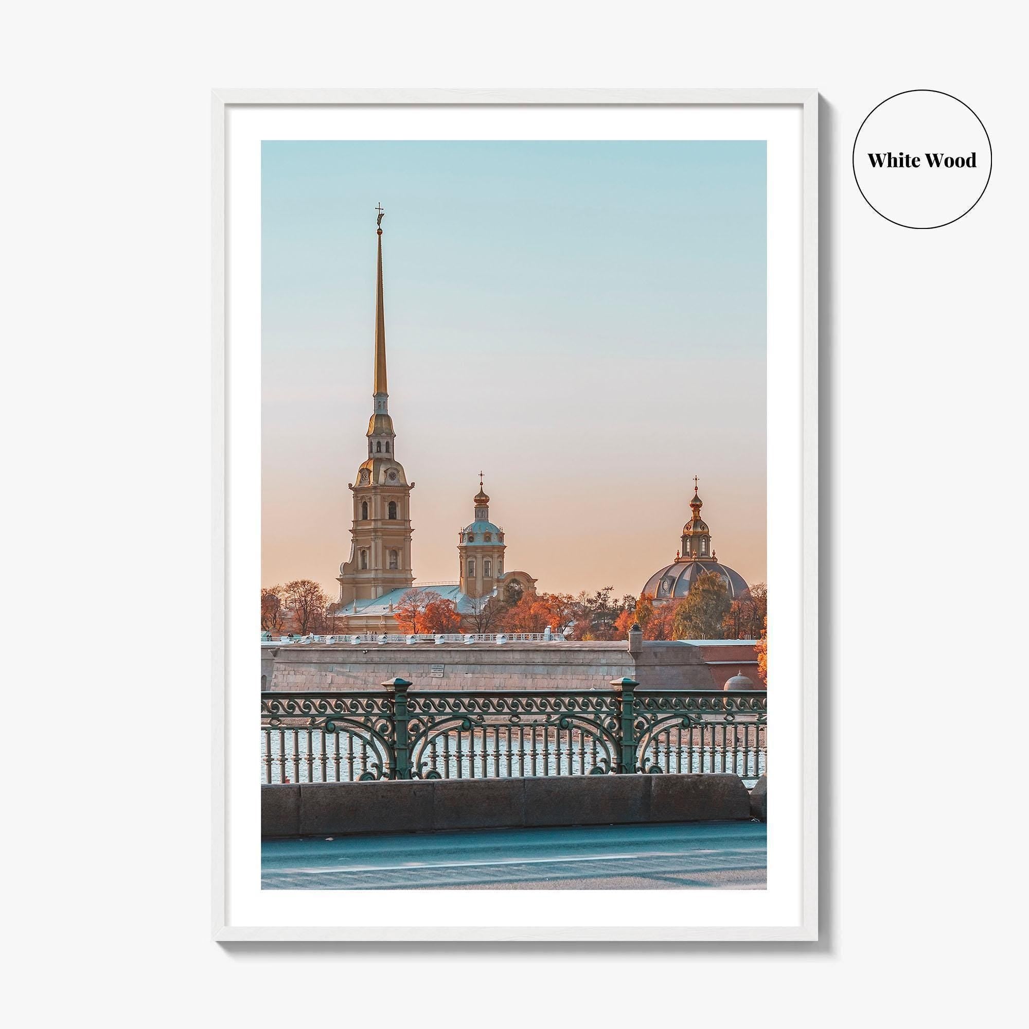 Saint Petersburg Fine Art Photo Print, Peter and Paul Cathedral, Hare Island, Russia Poster