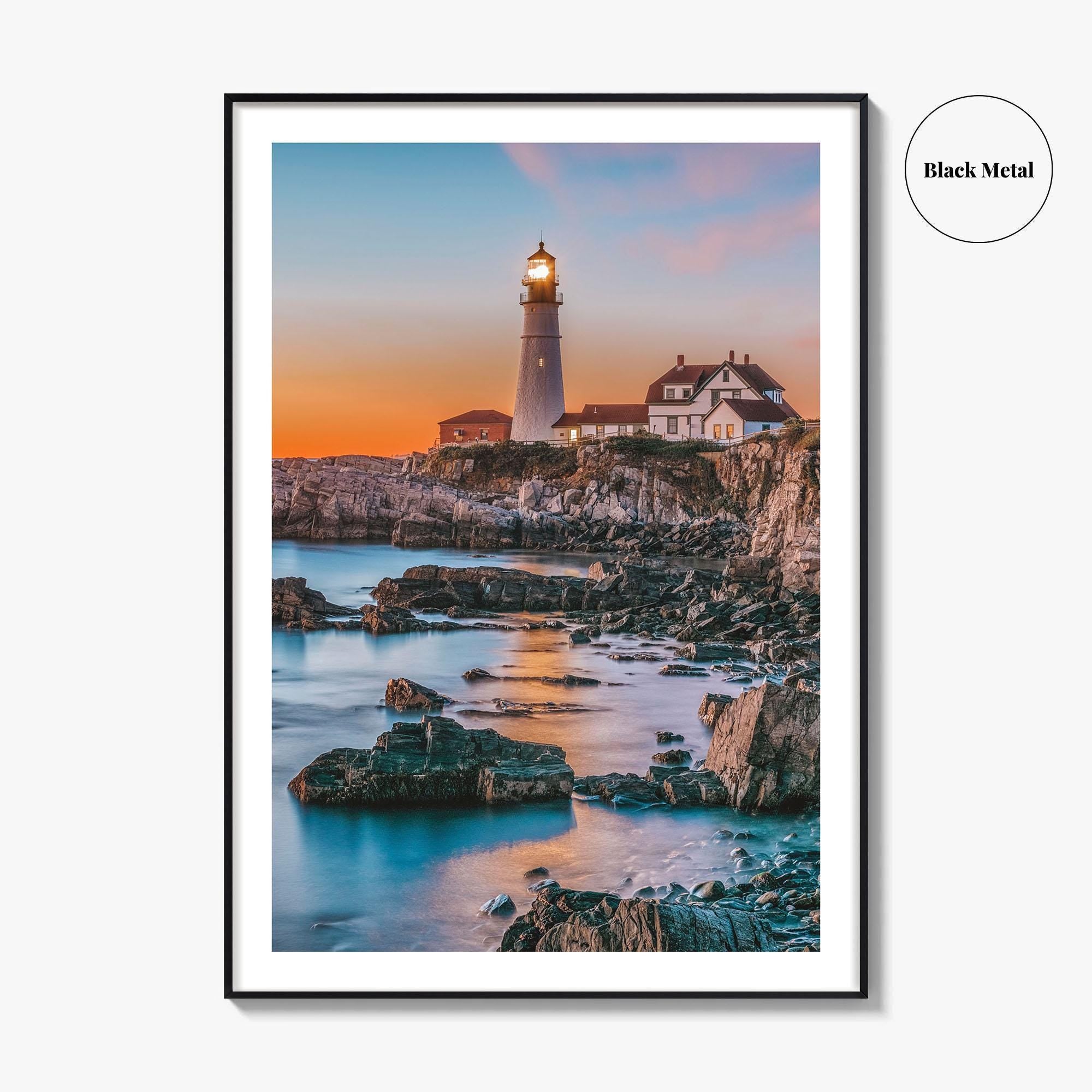 Portland Head Light Fine Art Photo Print, Cape Elizabeth Maine, USA Poster