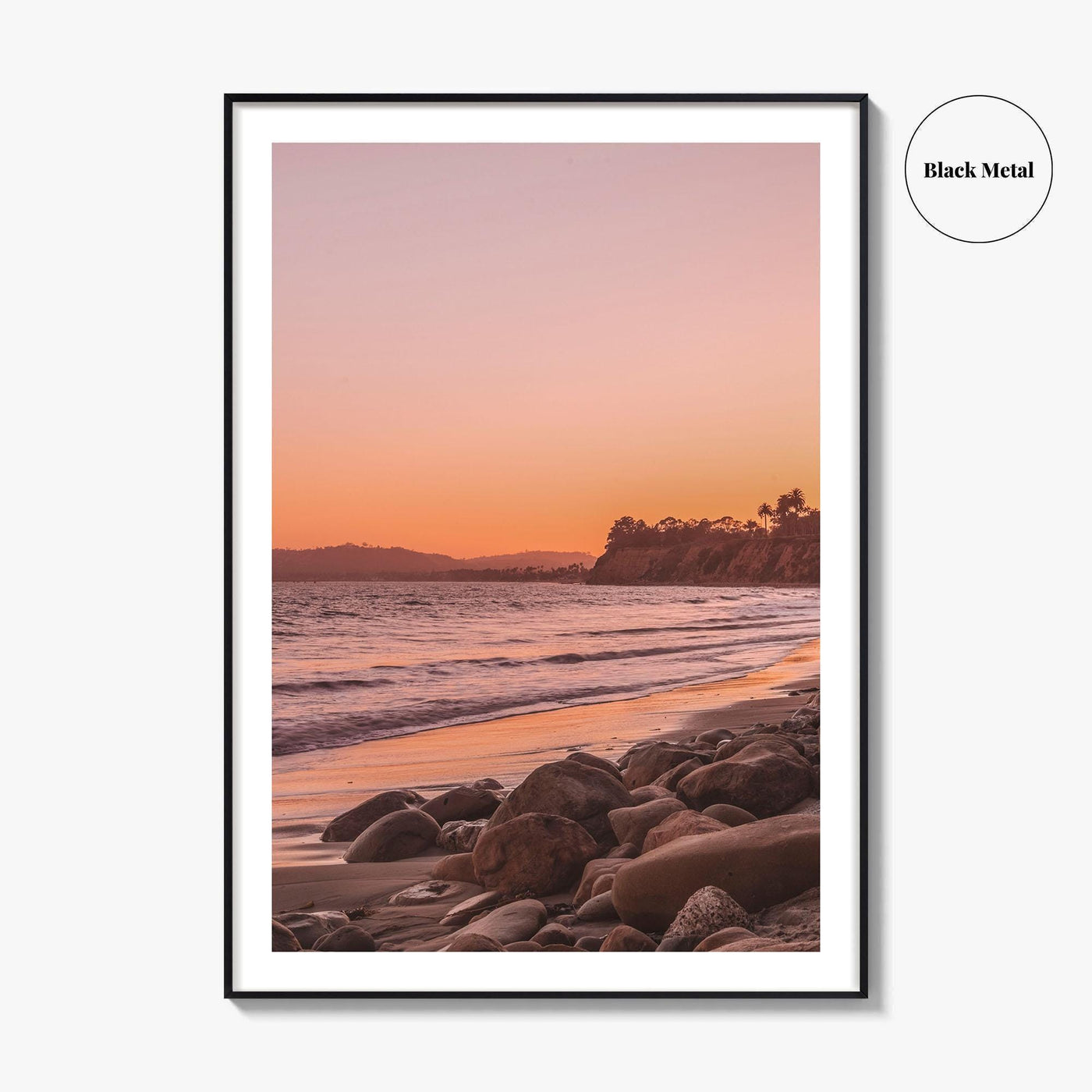 Santa Barbara Pink Fine Art Photo Print, California USA, Coastal Wall Poster
