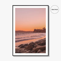 Santa Barbara Pink Fine Art Photo Print, California USA, Coastal Wall Poster