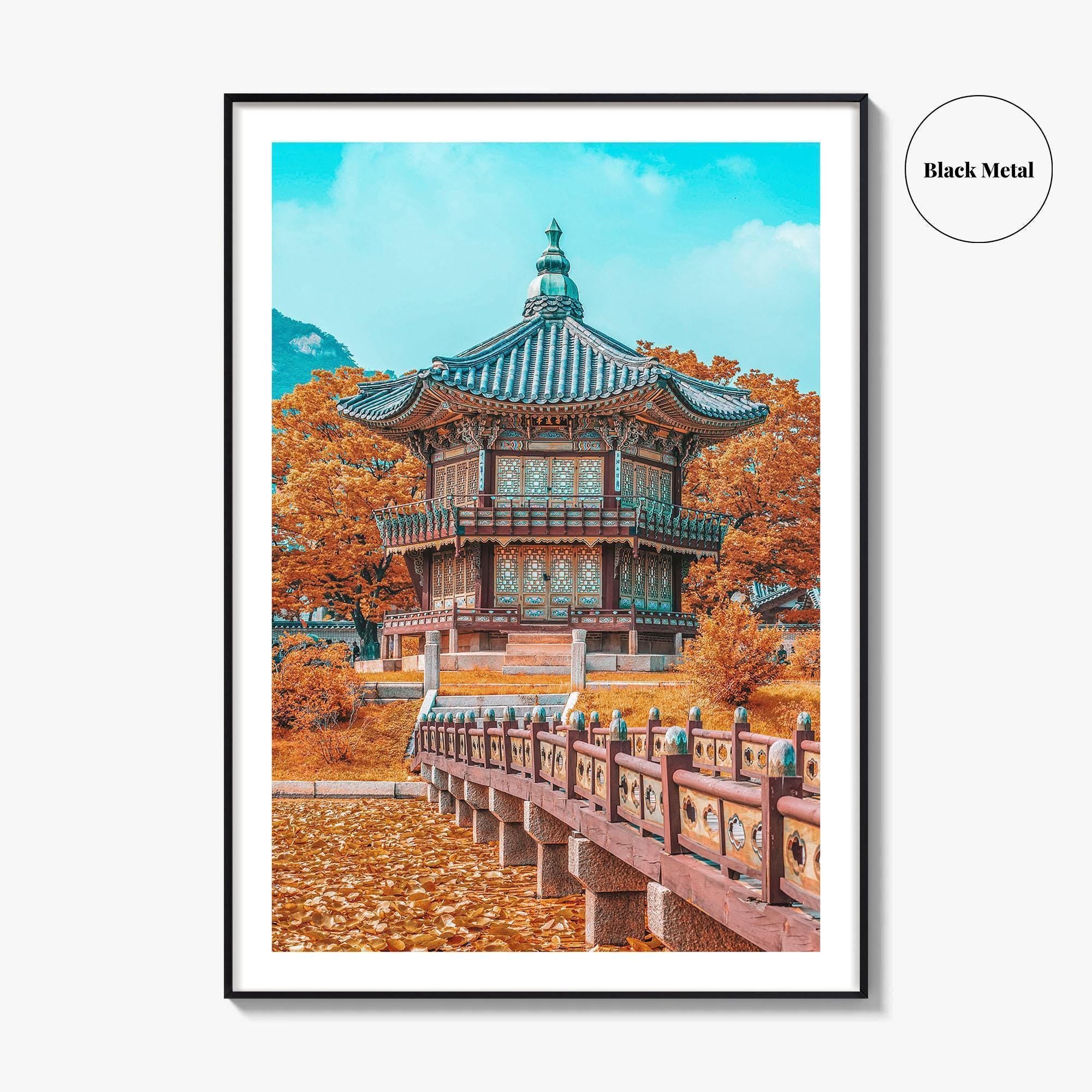 Seoul Fine Art Photo Print, Autumn Gyeongbokgung Palace, South Korea Wall Decor