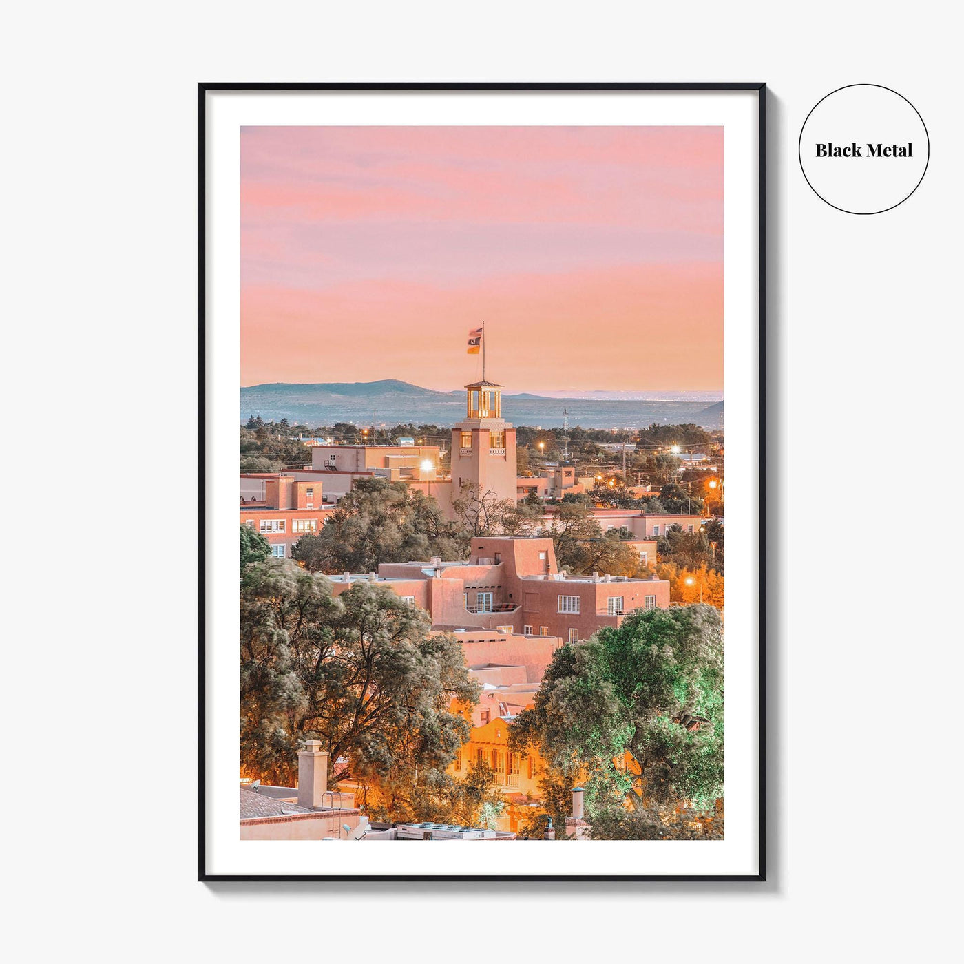 Santa Fe Skyline Fine Art Photo Print, New Mexico, USA Wall Decor Poster