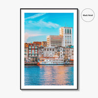 Savannah Skyline Fine Art Photo Print, GA USA Riverfront, Wall Art Poster