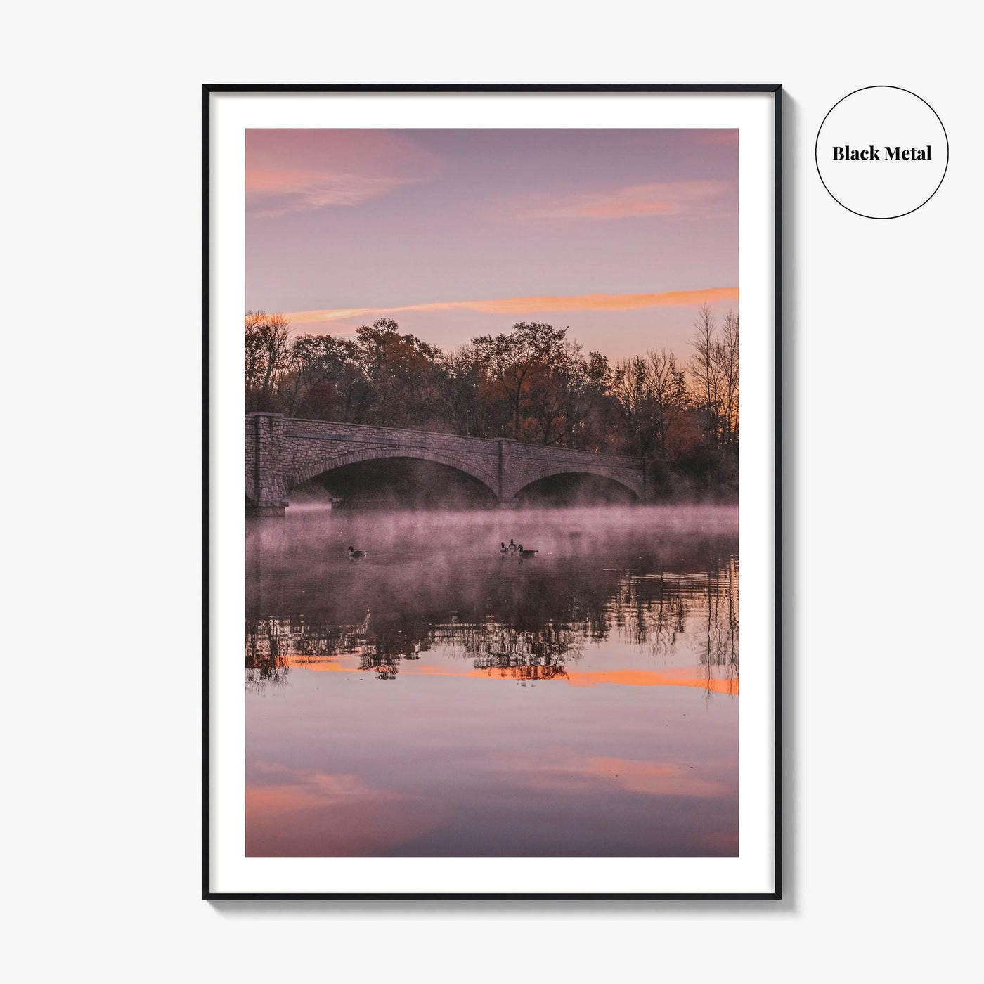 Princeton Fine Art Photo Print, Carnegie Lake Bridge, New Jersey Wall Decor Poster USA