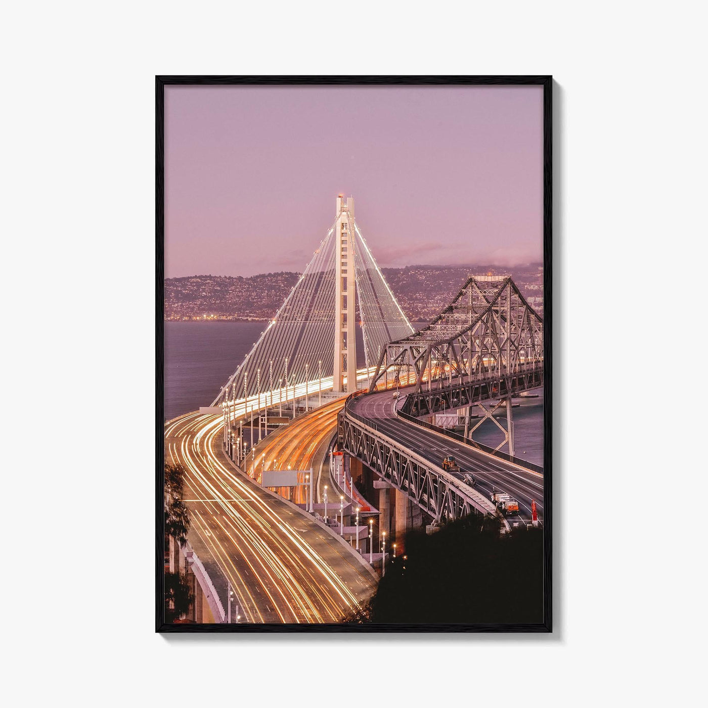 Oakland Fine Art Photo Print, San Francisco New Bay Bridge, California Wall Poster