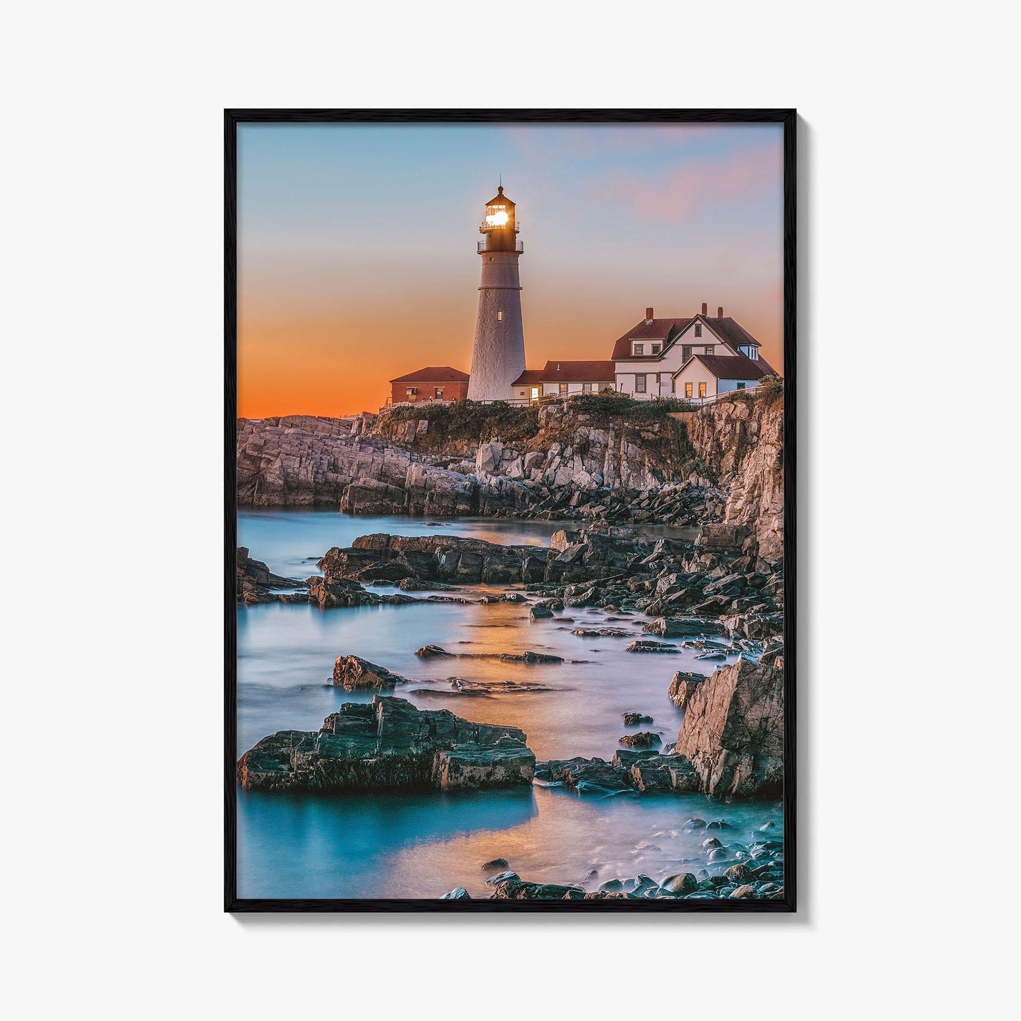 Portland Head Light Fine Art Photo Print, Cape Elizabeth Maine, USA Poster