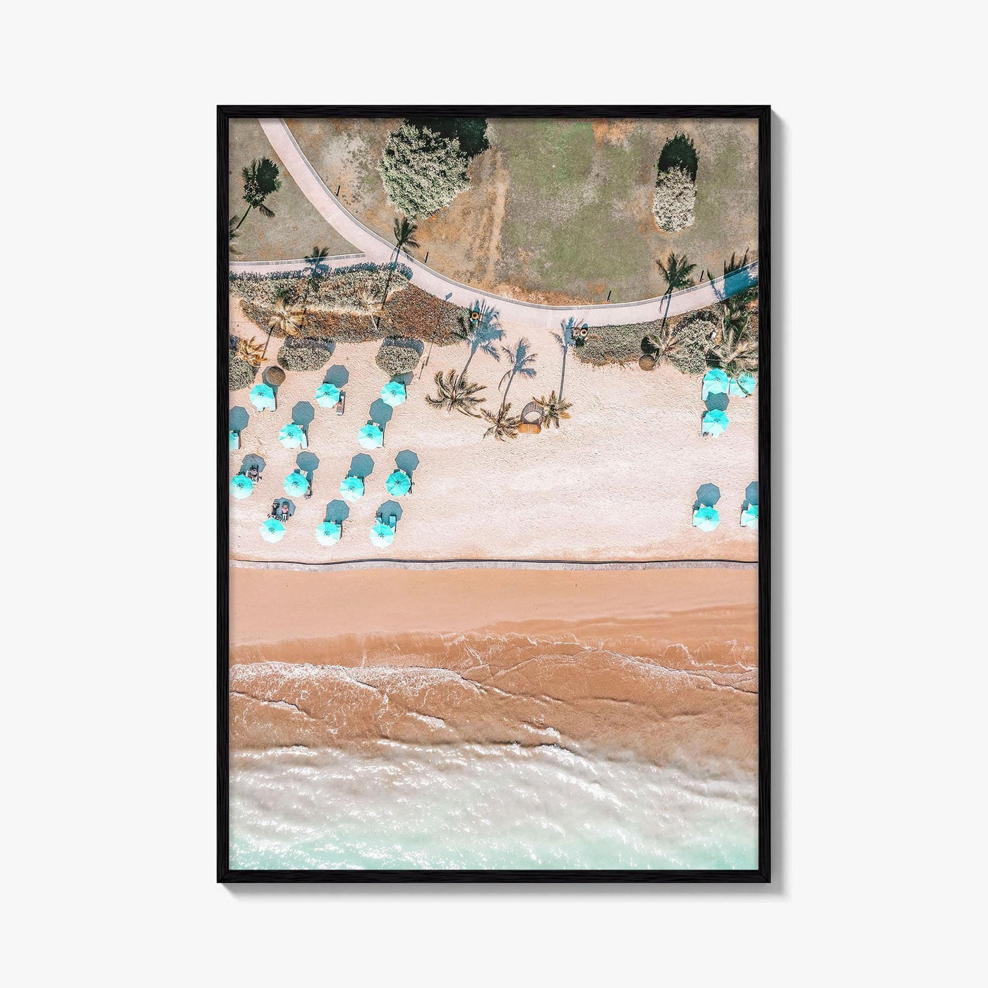 Khao Lak Fine Art Photo Print, Phang Nga Thailand, Aerial Resort View Wall Poster