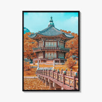 Seoul Fine Art Photo Print, Autumn Gyeongbokgung Palace, South Korea Wall Decor