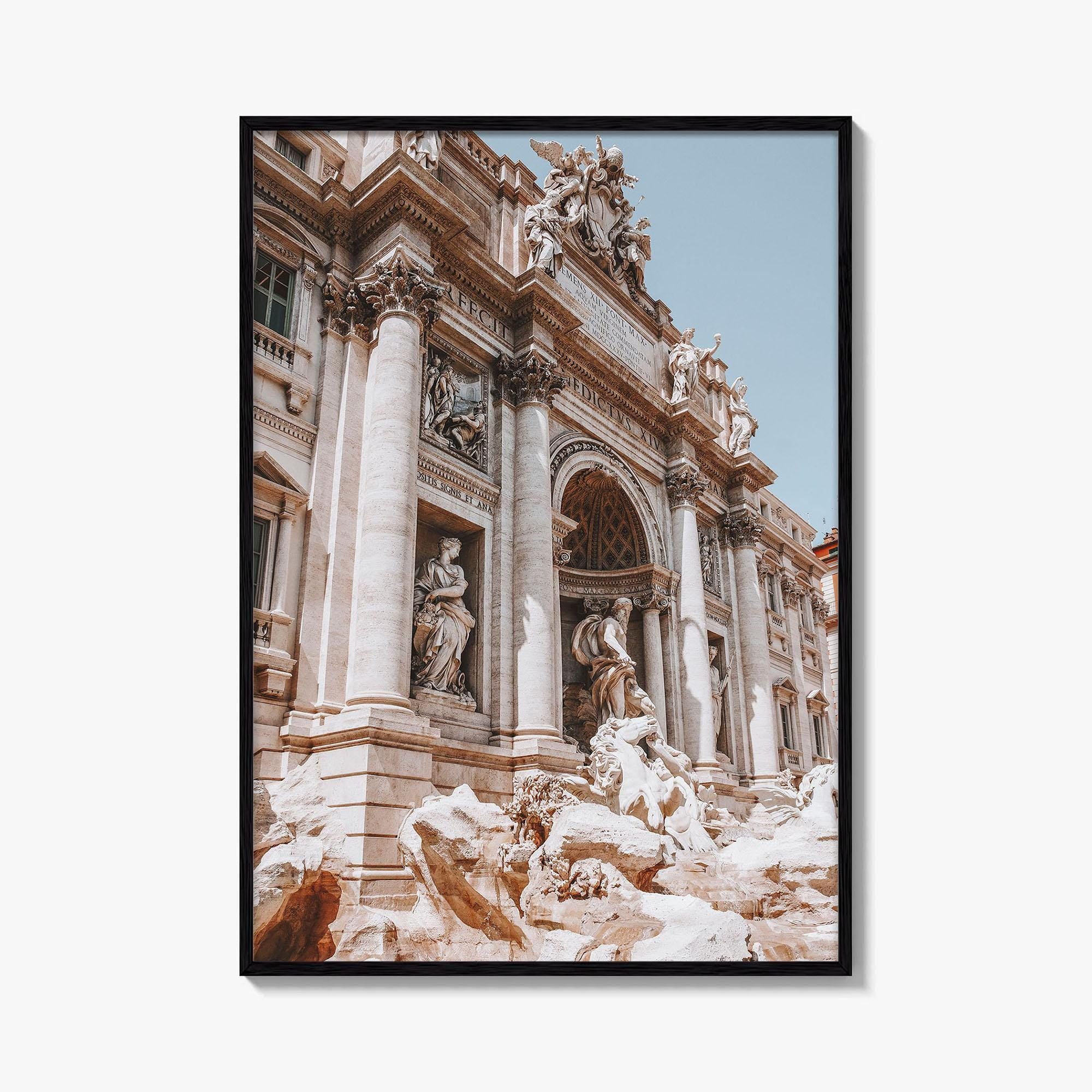 Rome Fine Art Photo Print, Trevi Fountain, Roma Italy Wall Decor, Photo Poster