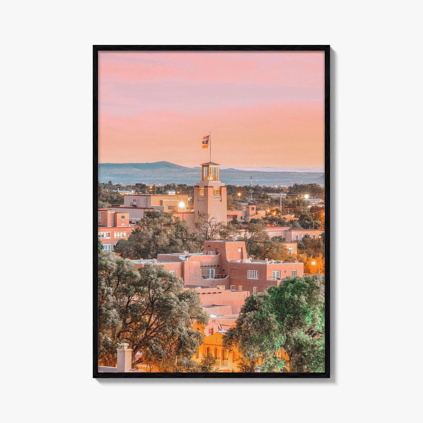 Santa Fe Skyline Fine Art Photo Print, New Mexico, USA Wall Decor Poster