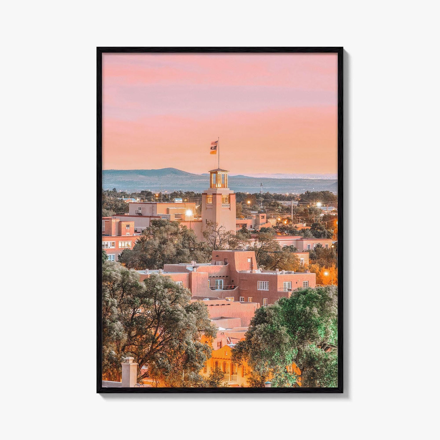 Santa Fe Skyline Fine Art Photo Print, New Mexico, USA Wall Decor Poster