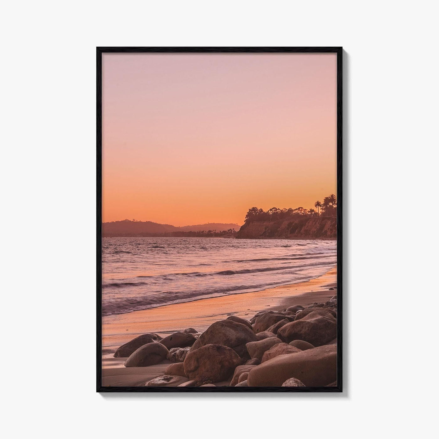 Santa Barbara Pink Fine Art Photo Print, California USA, Coastal Wall Poster