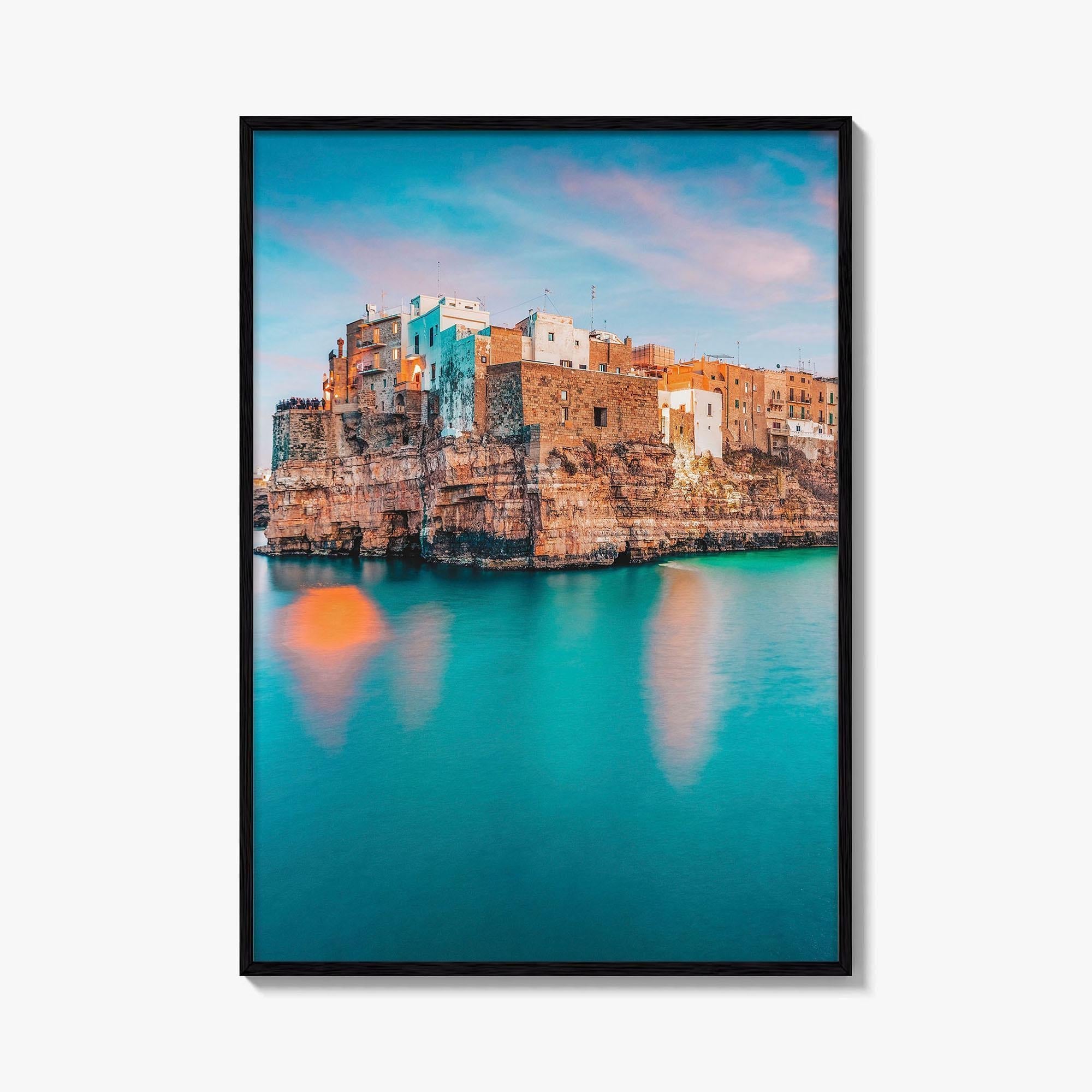 Polignano a Mare Fine Art Photo Print, Puglia Italy Wall Poster, Adriatic Sea