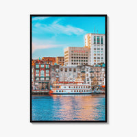 Savannah Skyline Fine Art Photo Print, GA USA Riverfront, Wall Art Poster