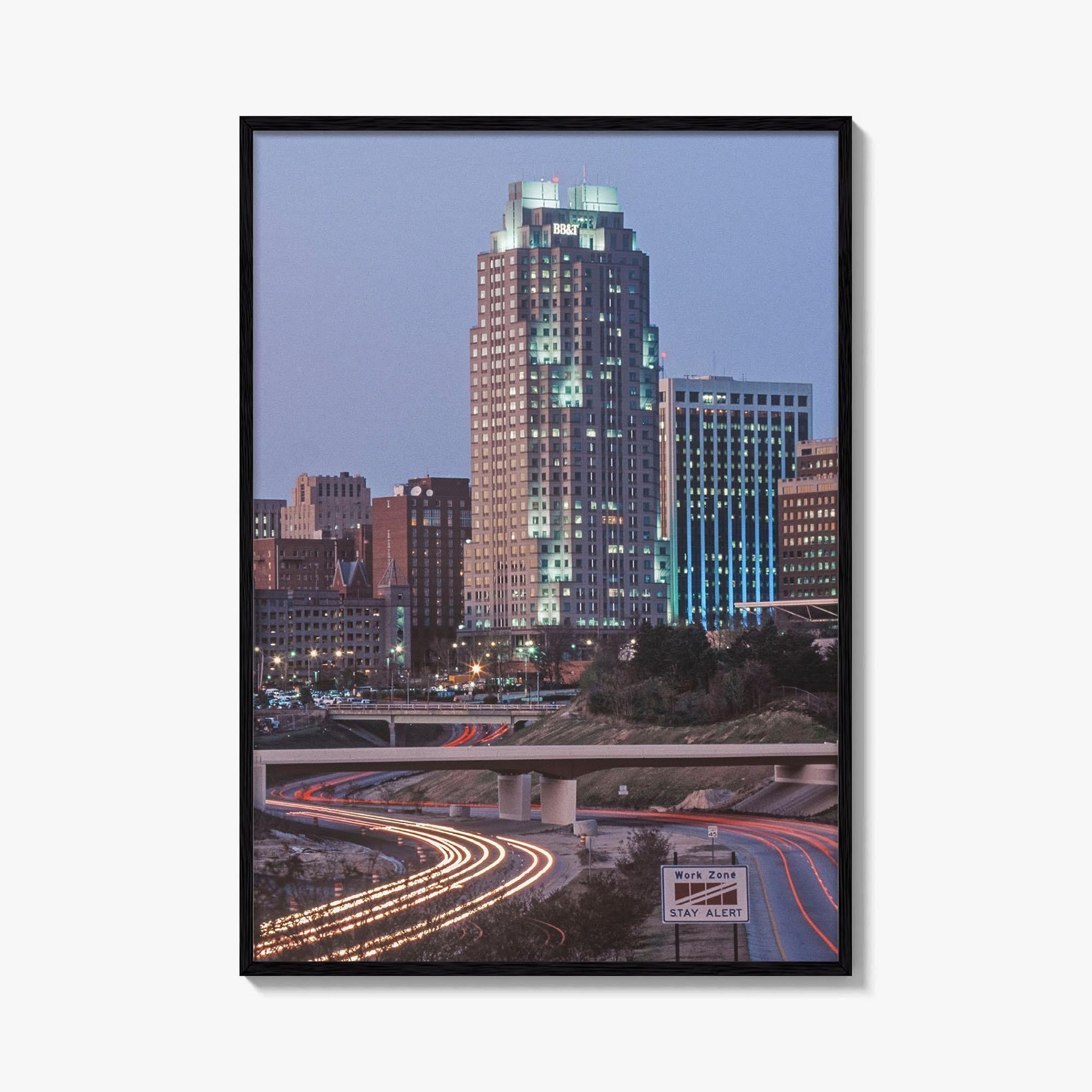 Raleigh Skyline Fine Art Photo Print, NC, North Carolina, USA, Wall Poster