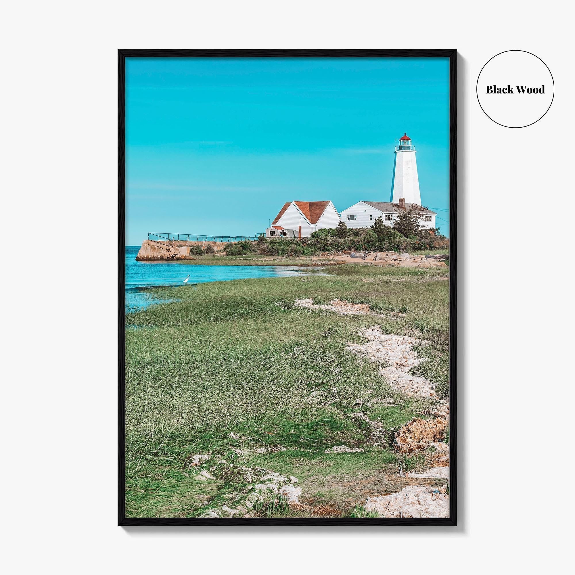 Old Saybrook Fine Art Photo Print, Lynde Point Lighthouse, Connecticut, USA, Wall Decor Poster