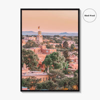 Santa Fe Skyline Fine Art Photo Print, New Mexico USA Downtown, Wall Decor Poster