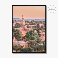 Santa Fe Skyline Fine Art Photo Print, New Mexico USA Downtown, Wall Decor Poster