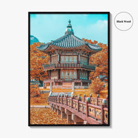 Seoul Fine Art Photo Print, Autumn Gyeongbokgung Palace, South Korea Wall Decor