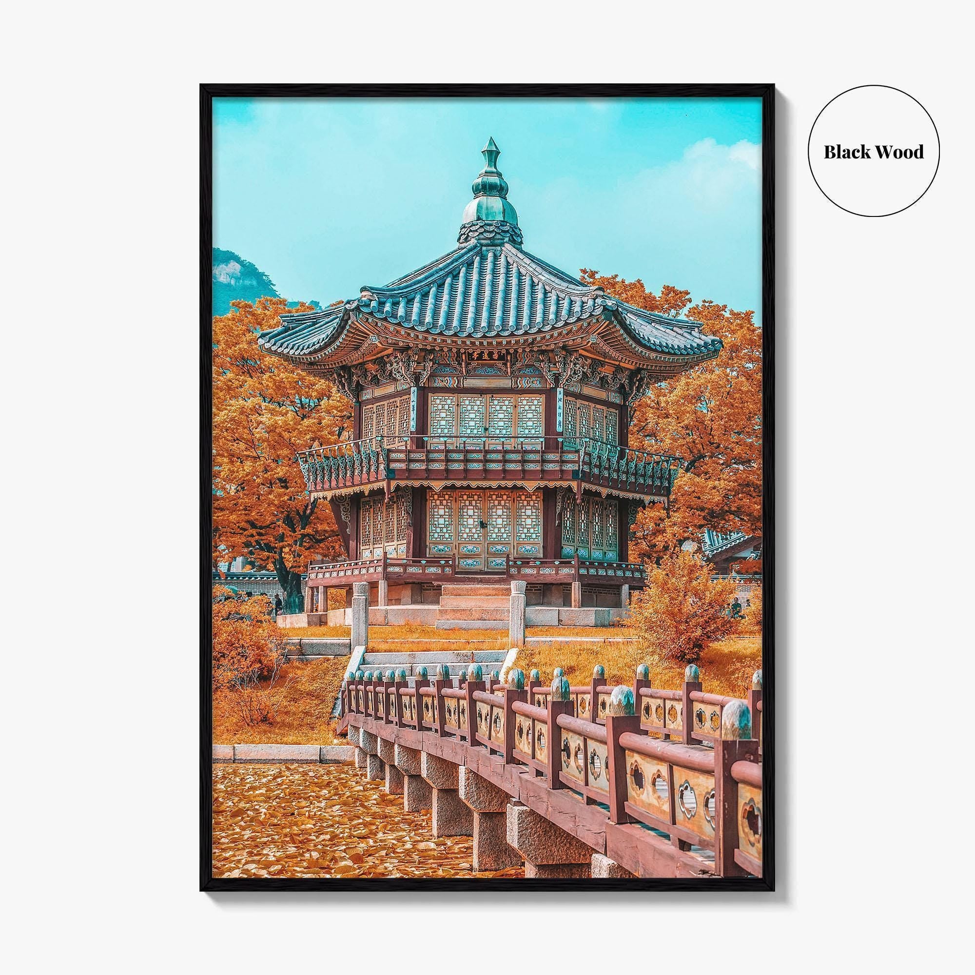 Seoul Fine Art Photo Print, Autumn Gyeongbokgung Palace, South Korea Wall Decor