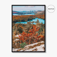 Thousand Islands Fine Art Photo Print, Ontario Canada Aerial Poster, St Lawrence River