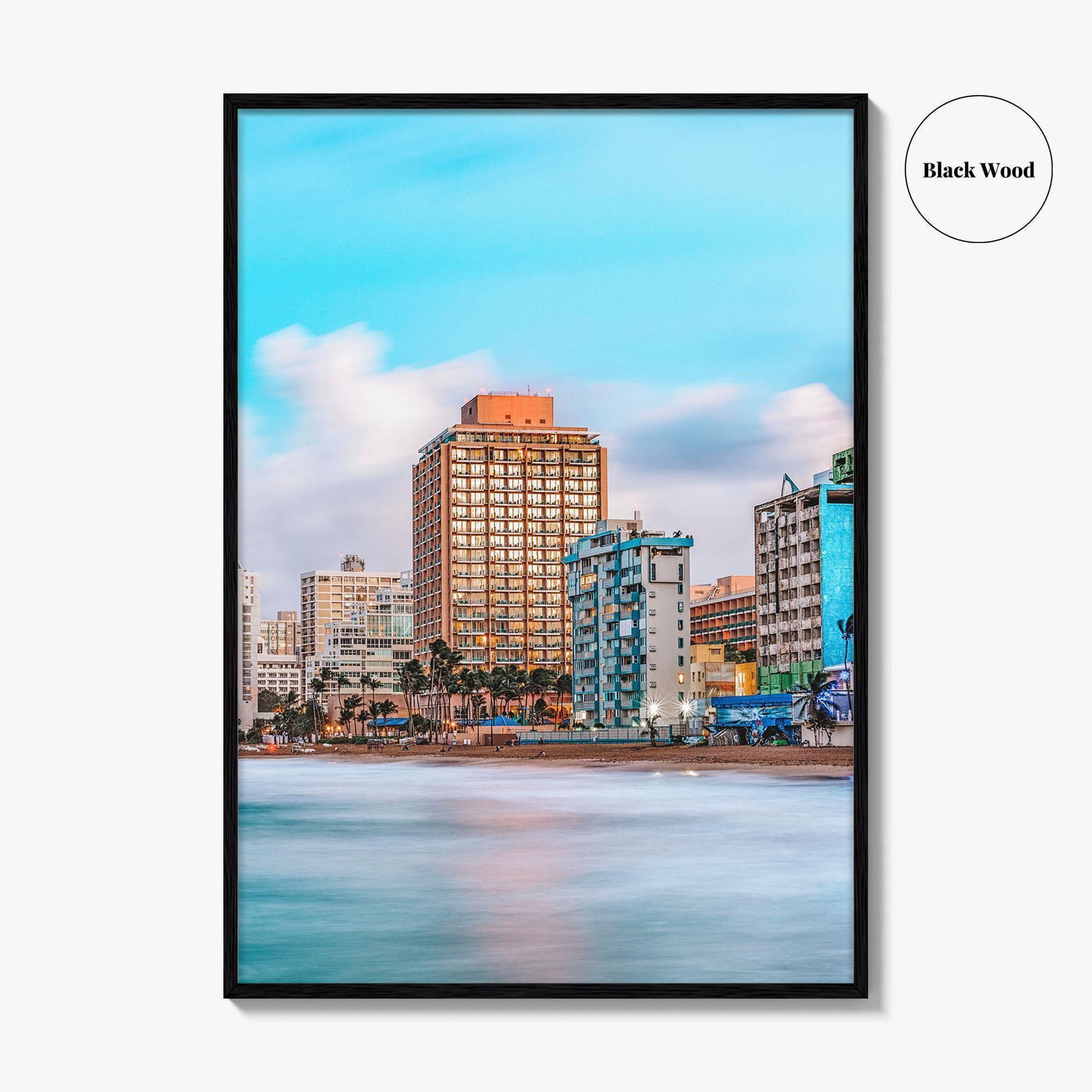 San Juan Skyline Fine Art Photo Print, Condado Beach, Puerto Rico, Wall Decor, Poster