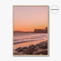 Santa Barbara Pink Fine Art Photo Print, California USA, Coastal Wall Poster