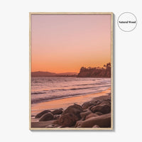 Santa Barbara Pink Fine Art Photo Print, California USA, Coastal Wall Poster