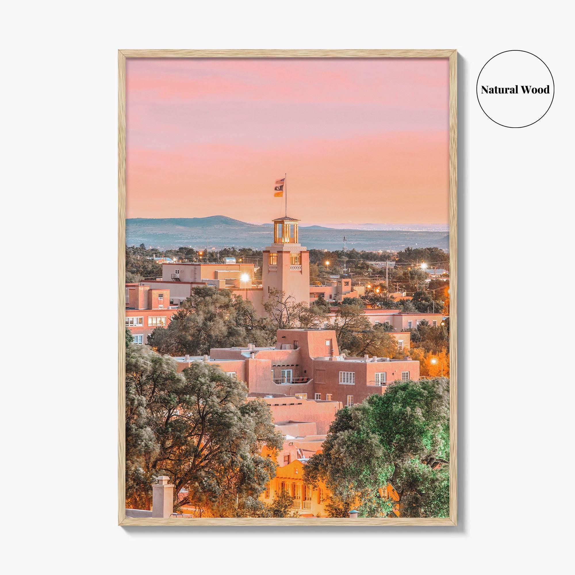 Santa Fe Skyline Fine Art Photo Print, New Mexico, USA Wall Decor Poster