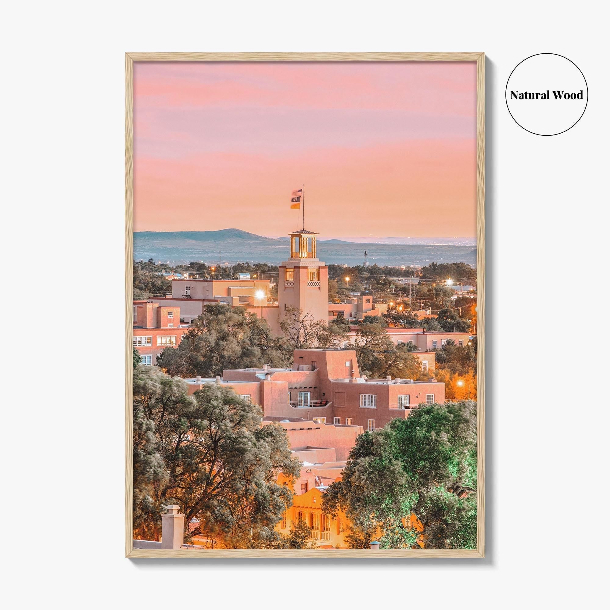 Santa Fe Skyline Fine Art Photo Print, New Mexico, USA Wall Decor Poster