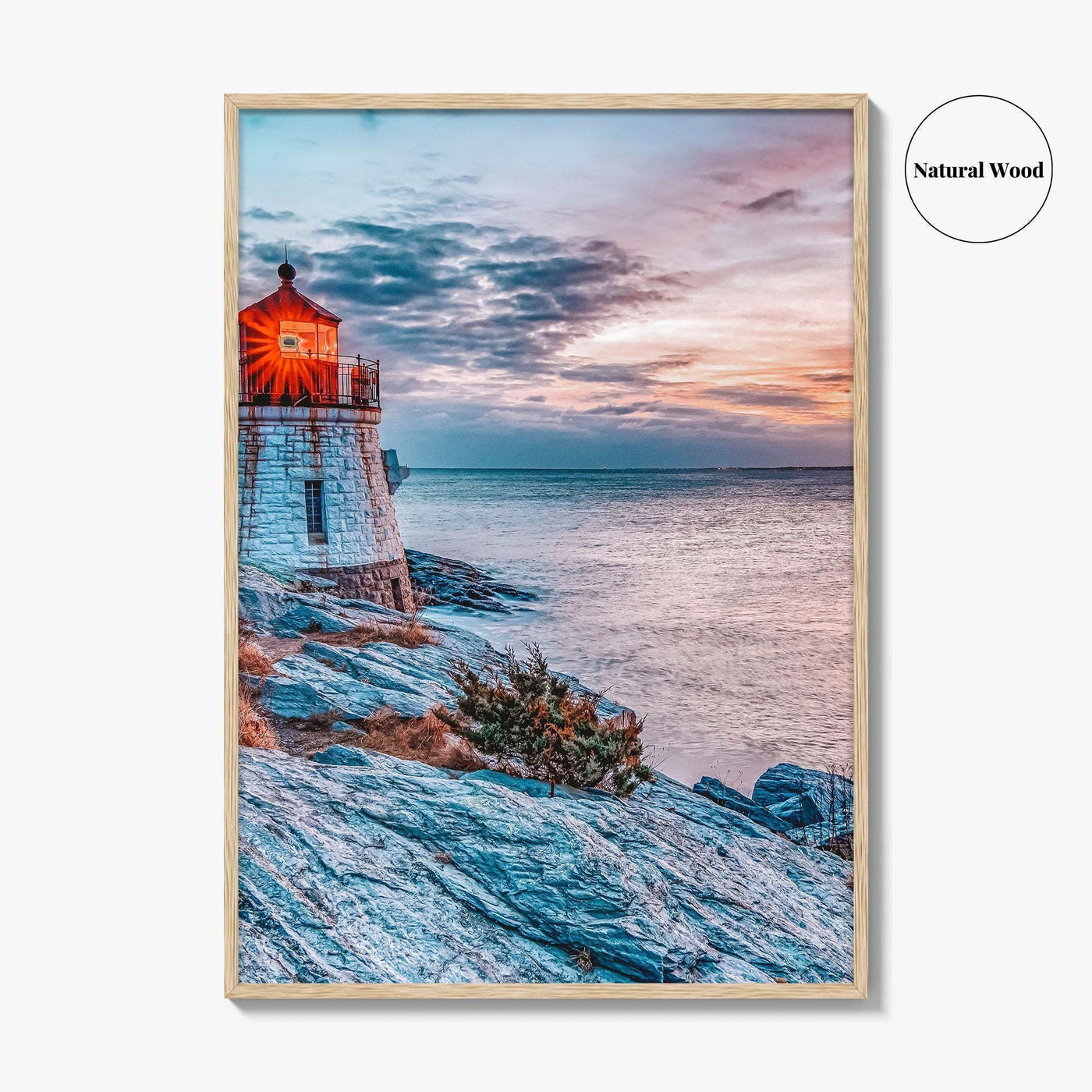 Newport Rhode Island Fine Art Photo Print, Castle Hill Lighthouse Wall Poster, USA