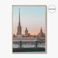 Saint Petersburg Fine Art Photo Print, Peter and Paul Cathedral, Hare Island, Russia Poster