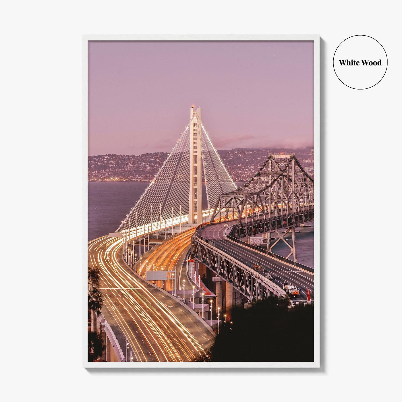 Oakland Fine Art Photo Print, San Francisco New Bay Bridge, California Wall Poster