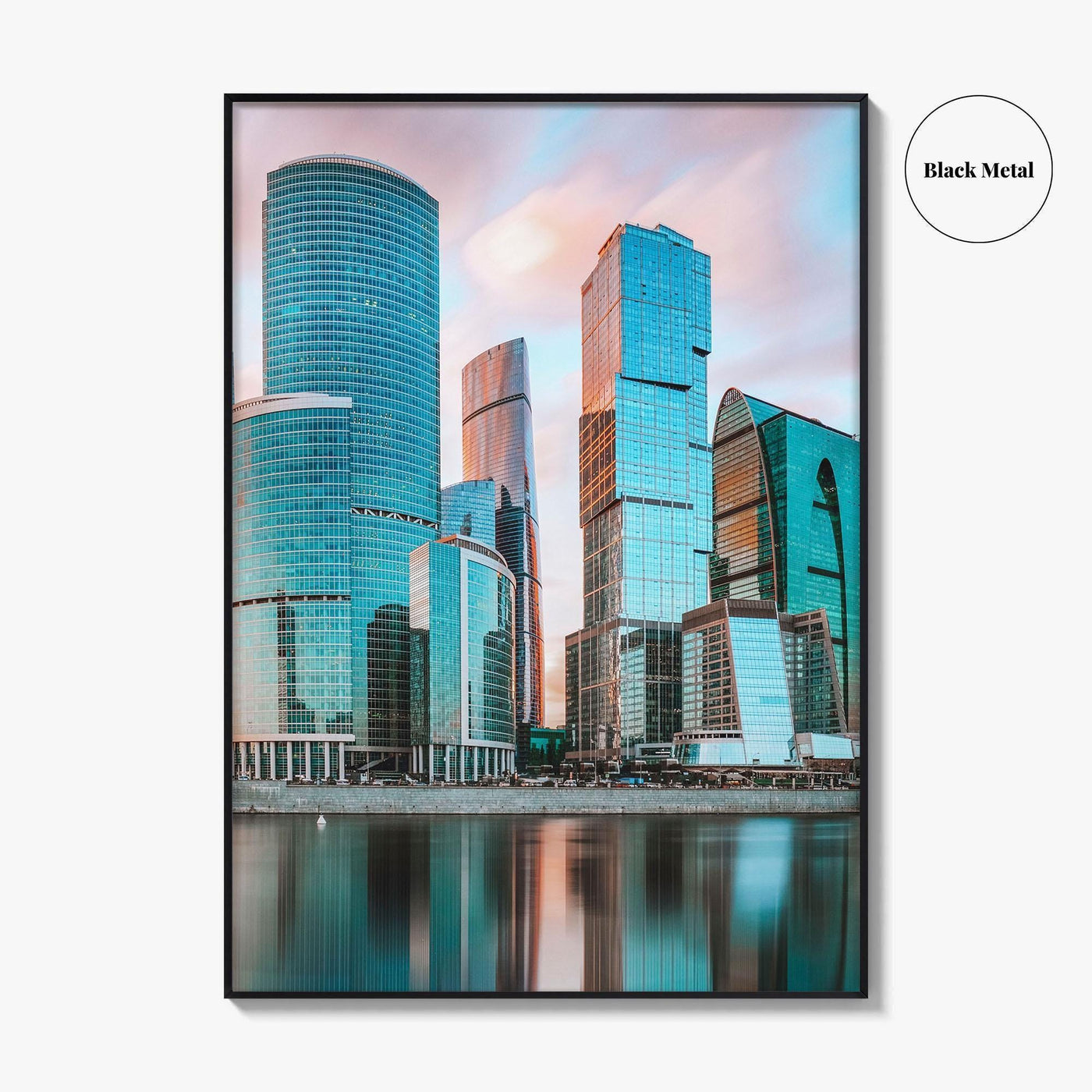 Moscow Skyline Fine Art Photo Print, International Business Center, Russia Wall Poster