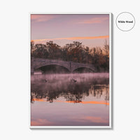 Princeton Fine Art Photo Print, Carnegie Lake Bridge, New Jersey Wall Decor Poster USA
