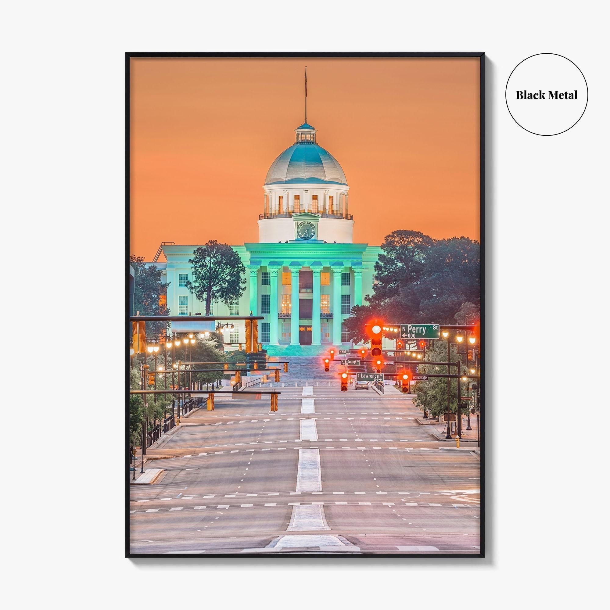Montgomery Fine Art Photo Print, Alabama State Capitol, Wall Poster, USA