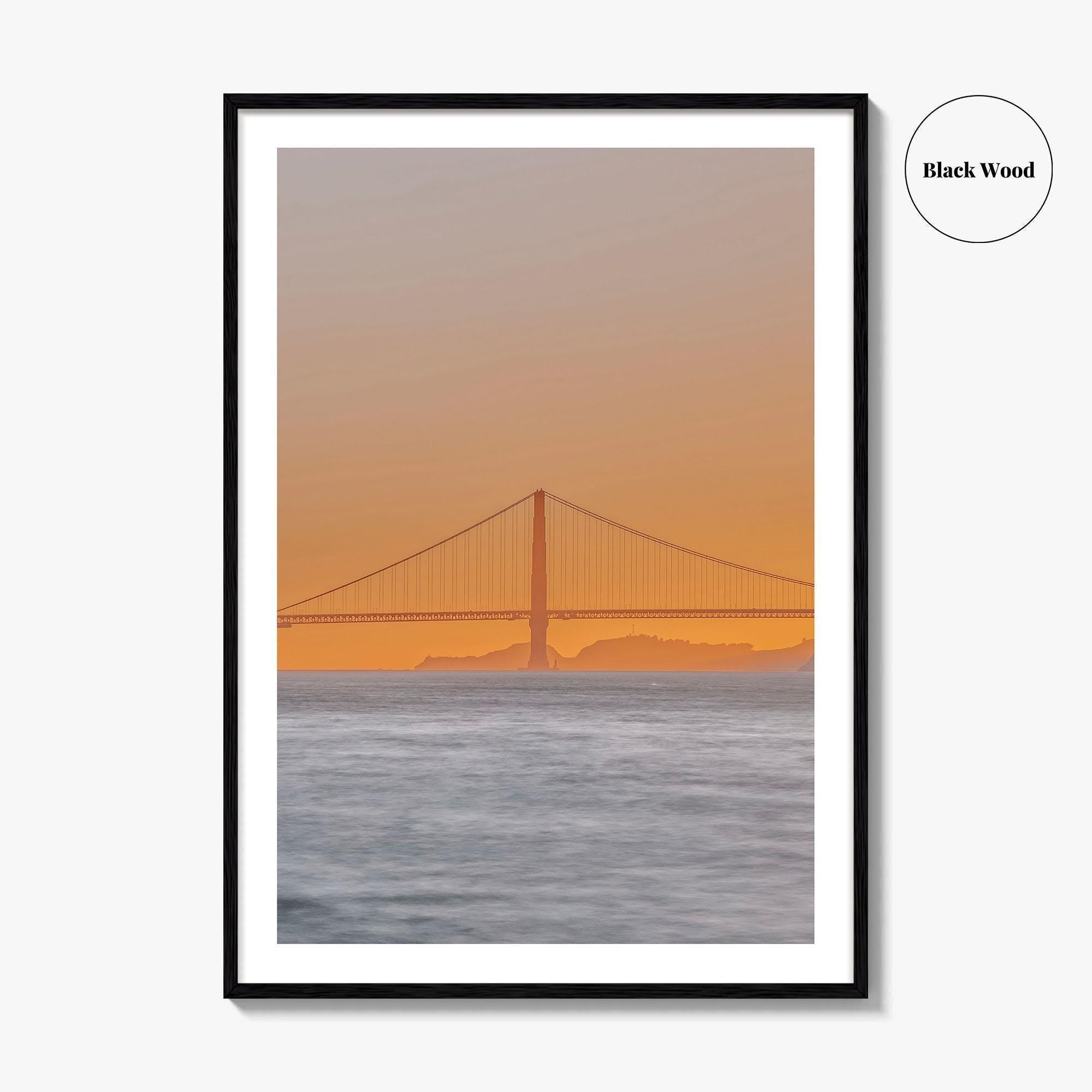 San Francisco Bay Area Golden Fine Art Photo Print, California Wall Poster, USA, SF