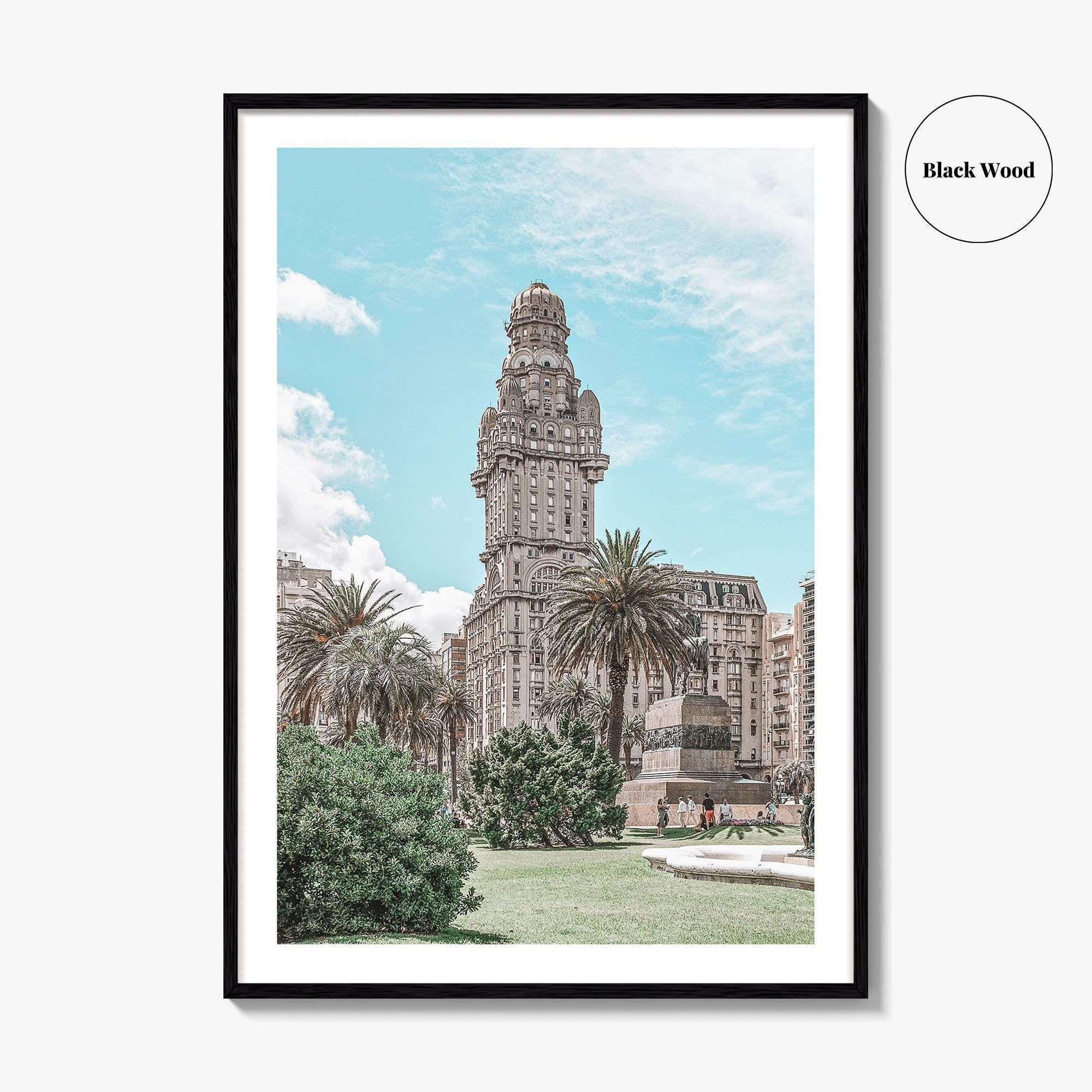 Montevideo Fine Art Photo Print, Plaza Independencia, Palacio Salvo, Uruguay Wall Poster