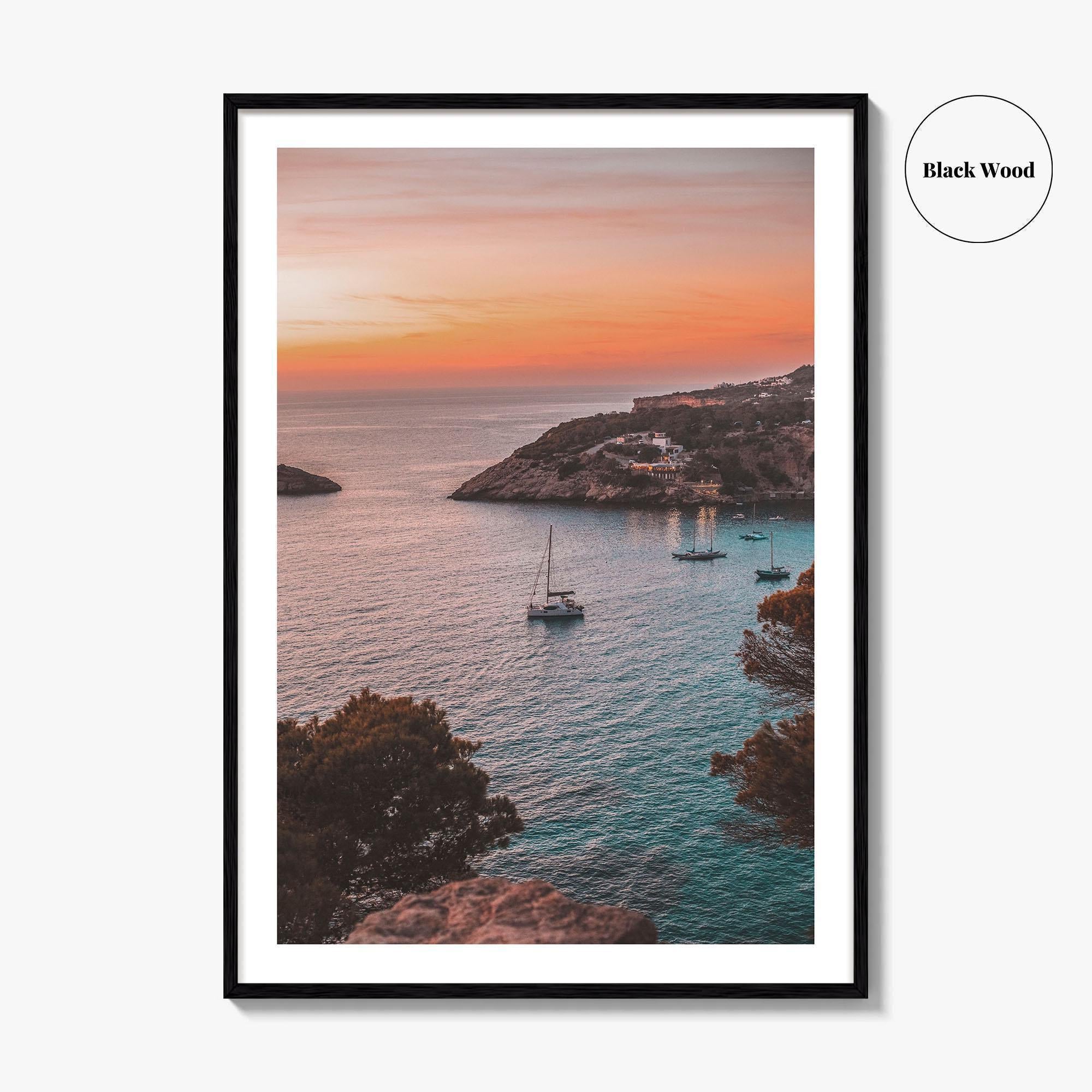 Ibiza Fine Art Photo Print, Balearic Islands Spain, Boat Sea Poster