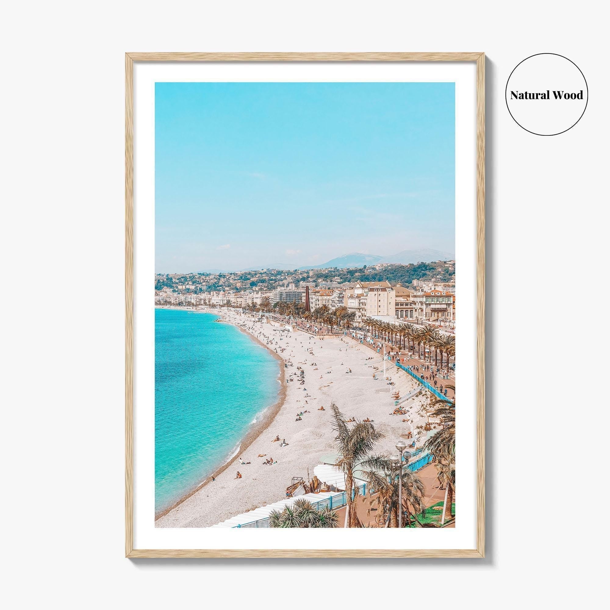 Nice Fine Art Photo Print, Cote d'Azur, French Riviera, France Wall Poster, Mediterranean Beach