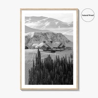 Sun Valley Black and White Fine Art Photo Print, Idaho, Ketchum, USA Wall Decor