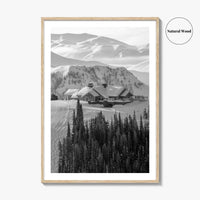 Sun Valley Black and White Fine Art Photo Print, Idaho, Ketchum, USA Wall Decor