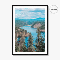 Lake Coeur d'Alene Fine Art Photo Print, Idaho USA Wall Decor Poster