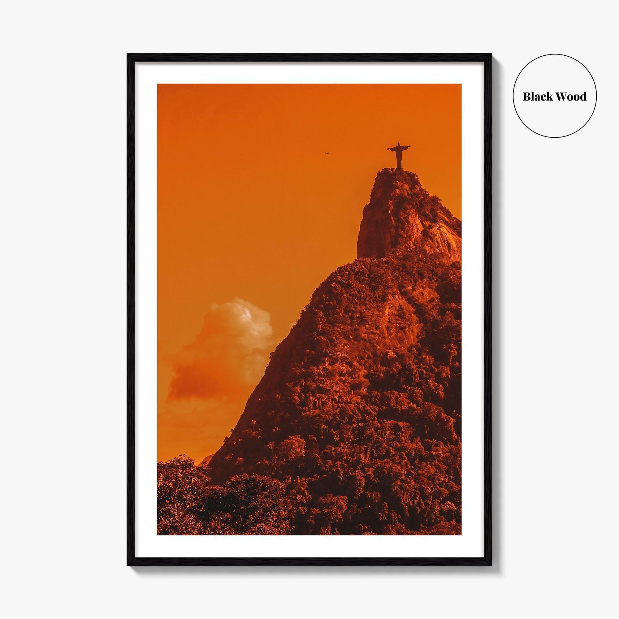 Rio de Janeiro Fine Art Photo Print, Christ the Redeemer, Brazil, Wall Decor Poster