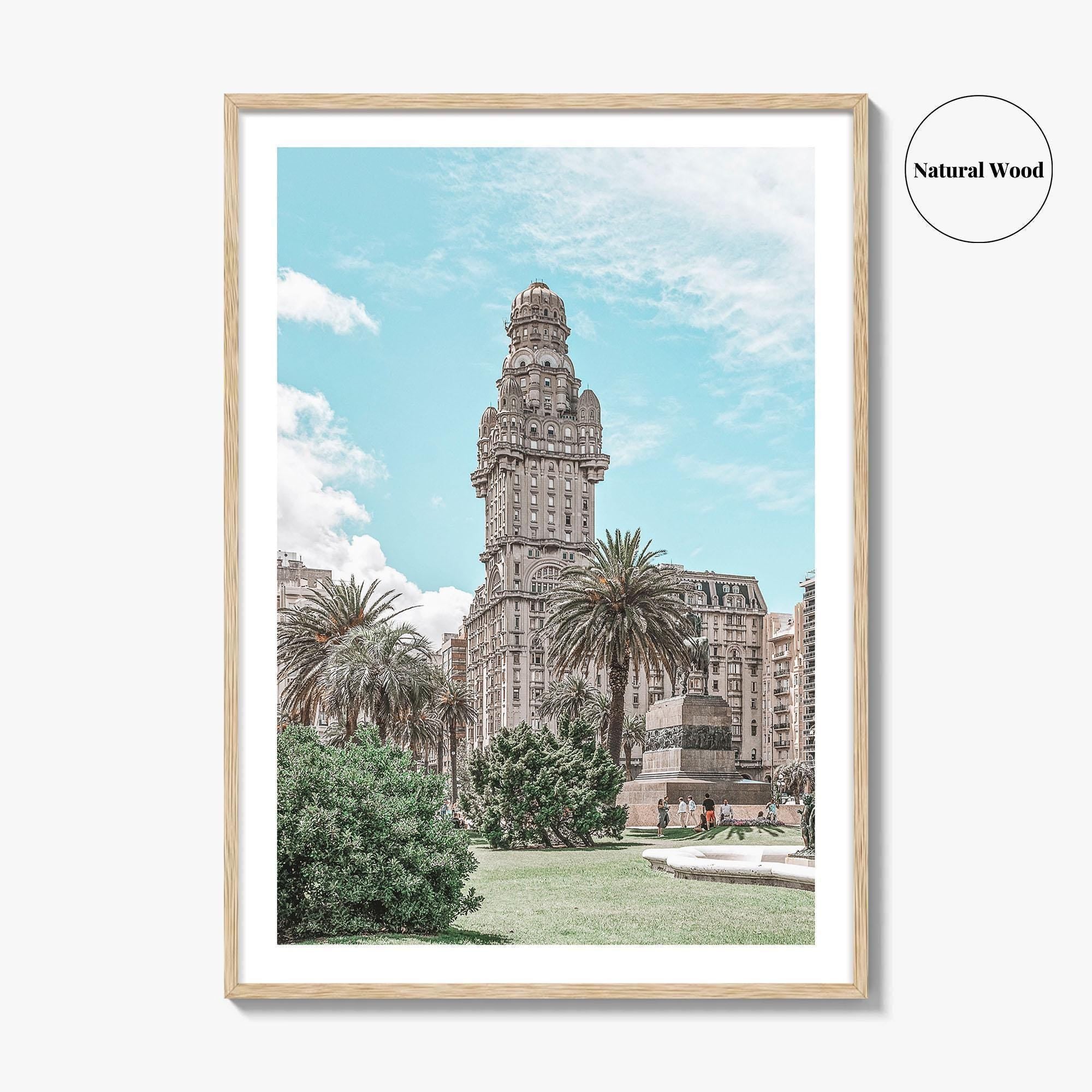 Montevideo Fine Art Photo Print, Plaza Independencia, Palacio Salvo, Uruguay Wall Poster